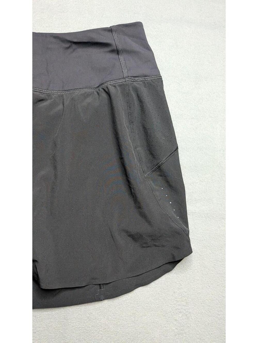 Athleta Run With It Skort Womens M Black Mesh Pockets Short Athletic Running - Picture 2 of 9